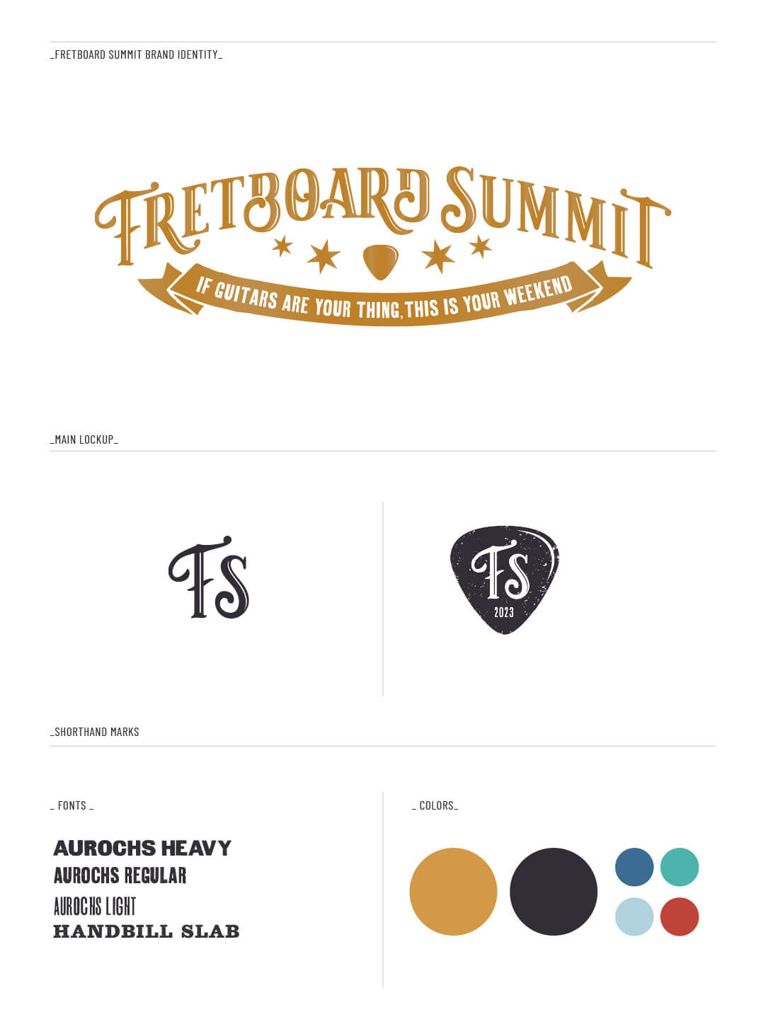 Fretboard Summit brand graphics