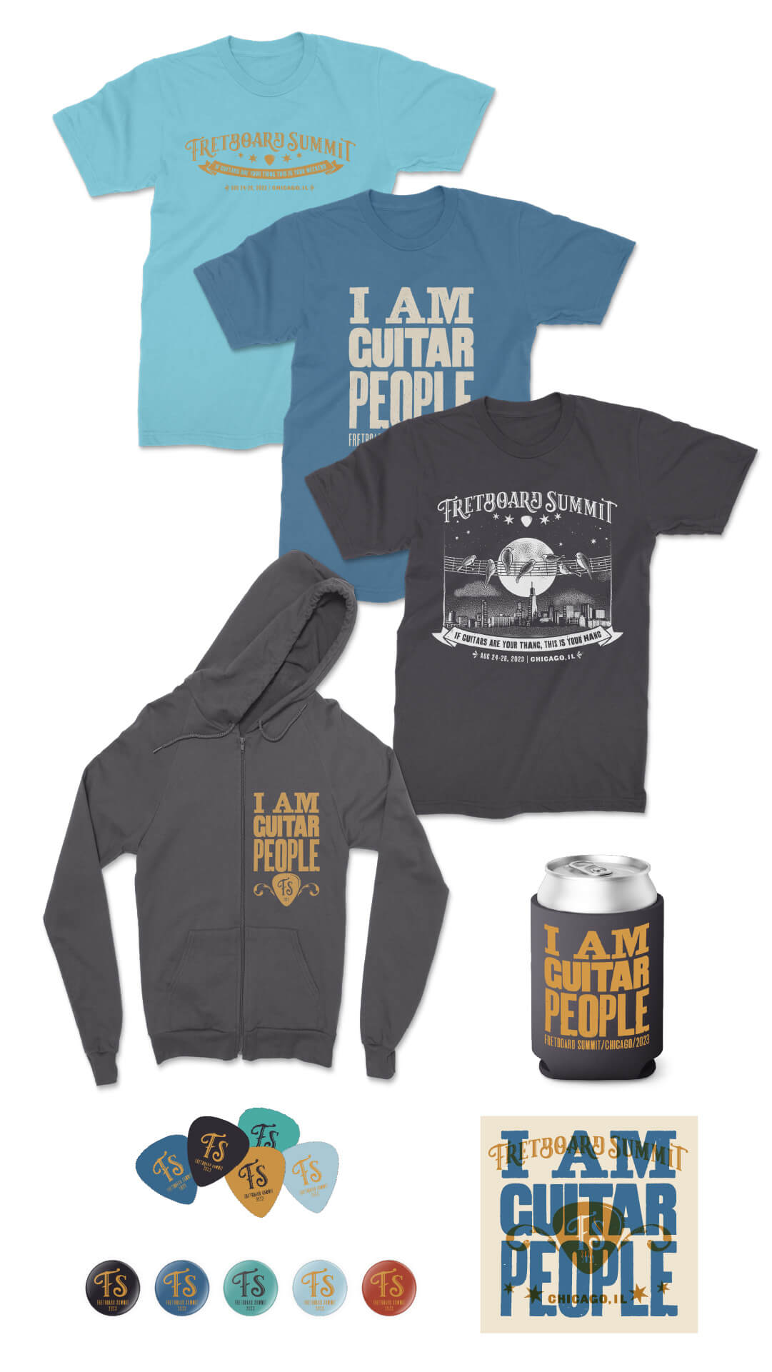 Fretboard Summit brand graphics