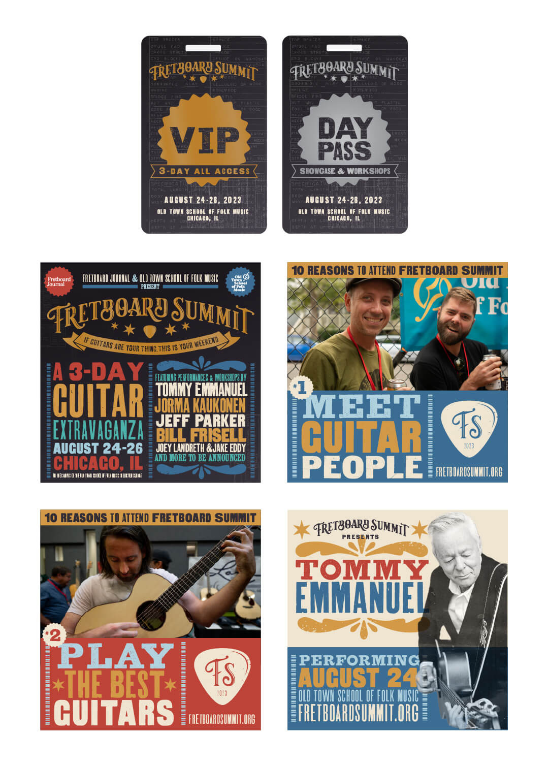 Fretboard Summit brand graphics