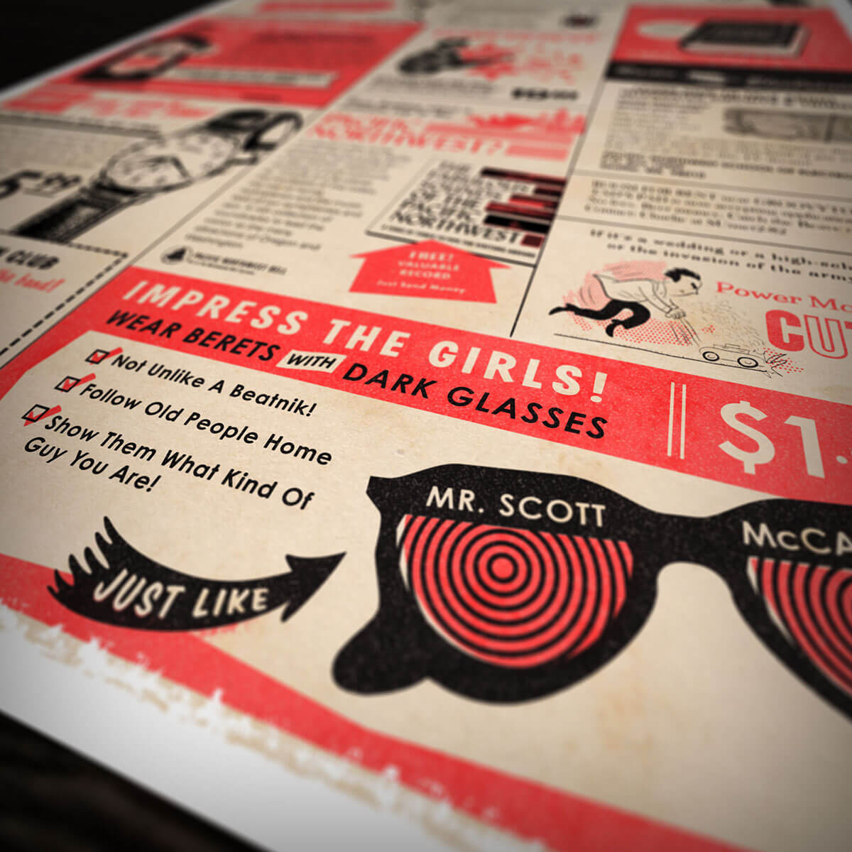 Young Fresh Fellows Vintage Ads poster